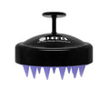 Scalp Massager Hair Growth, Soft Silicone Scalp Scrubber Shampoo Brush for Exfoliation, Dandruff Removal Head Massage Stress Relax, Wet & Dry Use for Thick Thin Curly Hair Care, Black
