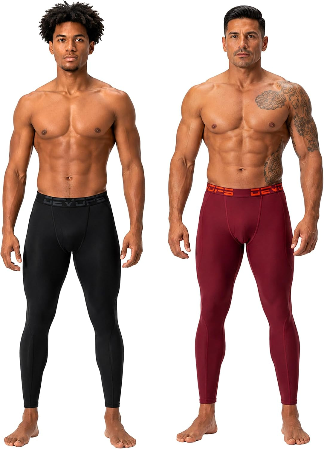2 or 3 Pack Men'S Compression Pants Athletic Leggings with Pocket/Non-Pocket